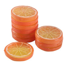 10 Pcs Fake Lemon Slice Artificial Fruit Highly Simulation Lifelike Model for Home Party Decoration Orange
