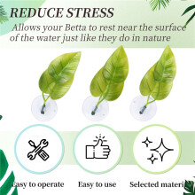 Beta Fish Hammock Plant Leaf Mat Fish Spreading Breeding Resting Bed