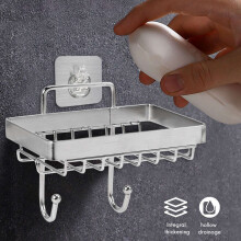 Seifen Schalen Halter für Bade Zimmer mit Schwamm Haken, Seifen Halter für Dusch Wand ein der Wand, Seifen Ablauf Schale Kleber
