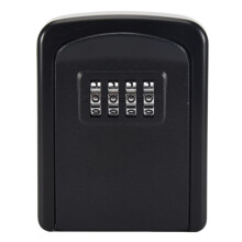 Key Lock Box Wall Mounted 4 Digit Combination Lock Box for House Key Security Key Storage Lock Box Black