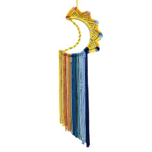 Bohemian Wall Macrame Wall Hanging, Sunrise Sunset Wall Art Handmade Tassel Woven Bedroom Decor Moon