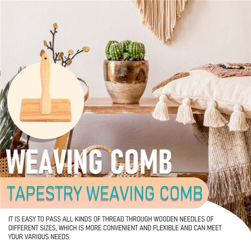 Macrame Brush  Weaving Comb Tool Macrame Fringe Weaving Knitting Accessories DIY Braided Open Knot 2