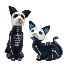 Day of the Dead Statues, Halloween Statues, Animal Statues, Resin Crafts, Day of the Dead Statues, Decorations