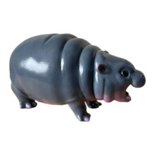 Hippopotamus Statue, Hippopotamus Resin Statue, Small Desktop Statue, Animal Ornaments Suitable for Bookshelf Bedroom