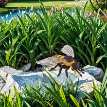 Packung mit 4 Insekten Figuren Lebens Zyklus der Honigbiene Realistische Insekten Figuren Spielzeug PäDagogisches Modell Spielzeug