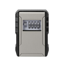 4 Digit Combination Key Box Wall Mounted Password Key Box Organizer Aluminum Alloy Key Storage Security Lock Outdoor