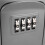 Key Lock Box Wall Mounted 4 Digit Combination Lock Box for House Key  Security Key Storage Lock Box Silver 6