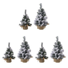 Paquete de 6 Miniárboles de Navidad Artificiales para Mesa, Miniárboles de Navidad para Hacer Tú Mismo, Decoraciones Navideñas para Interiores