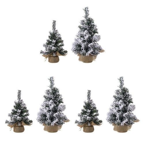 6 Pack Artificial  Christmas Tree Tabletop  Christmas Tree DIY Holiday Indoor Decorations