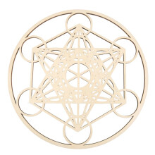 3 Sztuk/Zestaw Sacred Geomtry Wall Art Set Drewniana śCiana, Sztuka śWięTej Geometrii, RzeźBa, Dekoracje śCienne do Wystroju Domu