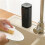 Kitchen Sink Countertop Detergent Distributor Bathroom Pressing Hand Storage Container Soap Container Black + White 4