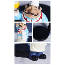 Paper Towel Holder Chef Ornaments European Paper Towel Holder Kitchen Western Restaurant Cake Crafts Ornaments A