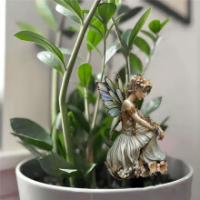 Fairy Tale Butterfly Flower Fairy Acrylic Flower Pot Stand Courtyard Garden Decoration Ground Plug