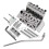Elektrisk Gitarr Twin-Vibrator Bridge Vibrato System Guitar Twin-Vibrator Twin-Vibrator String-Plate Bridge Silver 1
