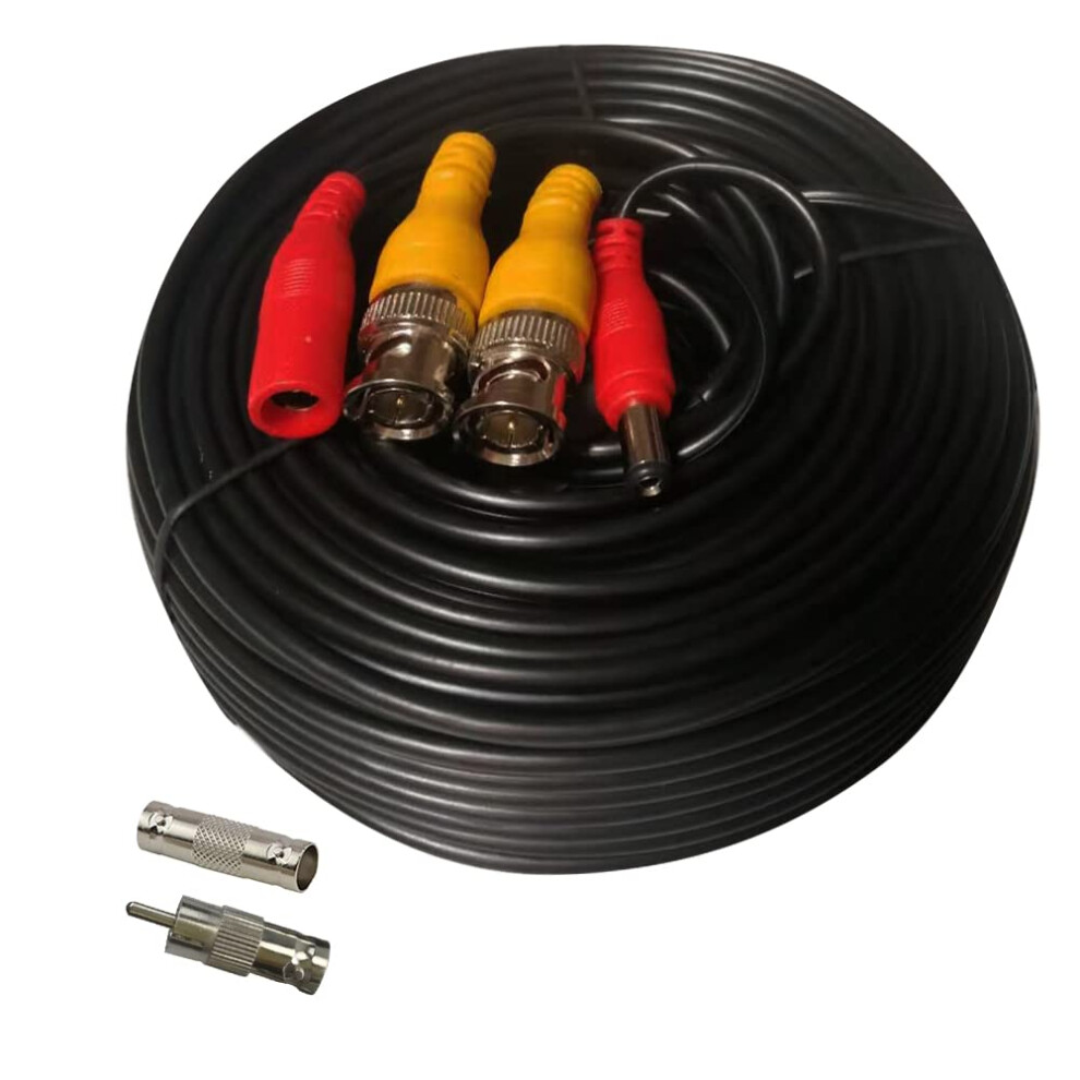 100Ft Cctv Camera Cable Bnc Video Power 2 In 1 Extension For Dvr Surveillance Security 9169991093536
