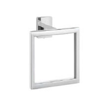 Stainless Steel Square Towel Ring Bathroom Rack Towel Rack Hook Bathroom Hardware Storage Accessories 16x13mm Silver