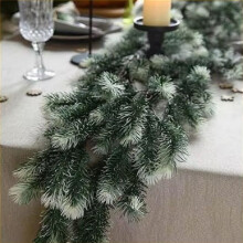 Green Plastic Pine and Cypress Christmas Imitation Rattan Home Decoration Simulated Pine Needles A