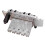 Elektrisk Gitarr Twin-Vibrator Bridge Vibrato System Guitar Twin-Vibrator Twin-Vibrator String-Plate Bridge Silver 8