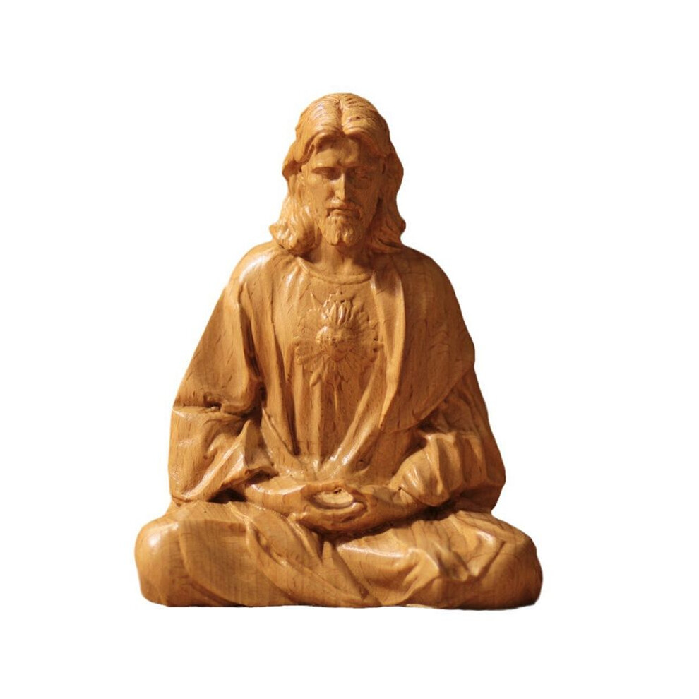 Semoic Jesus Statue Religious Icon Crafts Catholic Statue Christ The Savior Jesus Statue Church Decoration