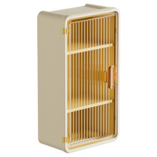 Mensola da Bagno A Parete con Scatola per Fazzoletti Impermeabile, Scaffale Multifunzionale per Articoli da Toeletta, Organizer per Shampoo A