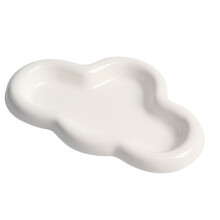 Decorative Cloud Tray for Jewelry, Aesthetic Room Decor Accessory, Home Desktop Organizer,Ceramic Jewelry Display Tray B