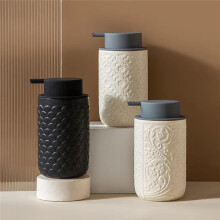 Nordischer Bunter Seifenspender Aus Keramik, Mousse-Schaumpresse, Flasche für Badezimmer, Bunte Abfüllschaumpresse, Flasche B