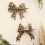Leopard Print Bow Wall Shelf Decorative Hanging Jewelry Rack Wall Storage Rack 2