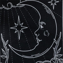 Printed Tassel  Decorative Hanging Cloth Background Wall Cloth for Studio, Bedroom and Living Room A