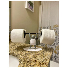 Soporte de Papel Higiénico para Hombre con Levantamiento de Pesas y Fitness, Decoración Interesante para el Baño, Soporte de Papel Impreso en 3D