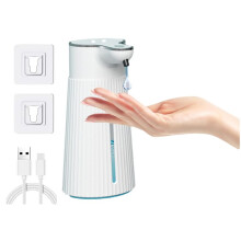Distributore Automatico di Sapone Liquido A Parete, Intelligente, Lavatrice A Mano, 400 Ml, Dispenser di Sapone Liquido Senza Contatto