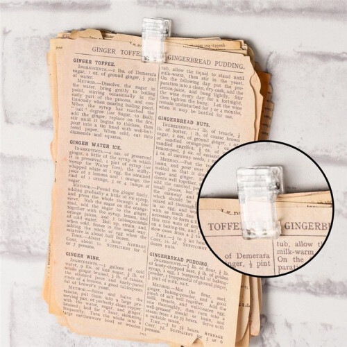 Self Adhesive Clips, 100PCS Plastic  Wall Hanging Clips for Office, Home, School Organization 1