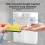 300ML Automatic Sensor Double Soap Dispenser USB Charging Soap Dispenser 3 Level Adjustable Wall Mount for Bathroom,B 9