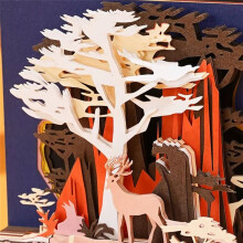 Calendario Artistico Intagliato su Carta 3D - Ornamento da Scrivania per Ufficio, Regalo di Compleanno, Antistress, Tour In Montagna