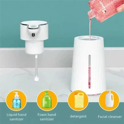 Automatic Soap Dispenser Wall-Mounted Liquid  Washing Hand Machine 400ml Touchless Liquid Drop Soap Dispensers 2