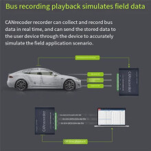 CAN Bus Data Logger Offline Recording Off- Playback Relay Battery Powered Card Storage