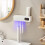 Toothbrush Holder Wall Mounted Automatic Toothpaste Squeezer Storage Rack Bathroom Accessories Toothpaste Dispenser A 3