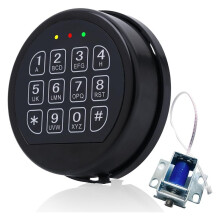 Wymiana Zamka Sejfu z Zamkiem Elektromagnetycznym, Czarna Klawiatura, Elektroniczny Zamek do Sejfu Domowego i Firmowego