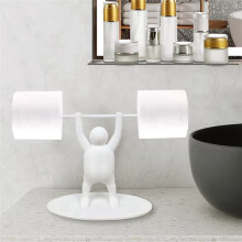 Fitness Weightlifting Toilet Paper Holder Bathroom Fun Toilet Decoration 3D Printed Toilet Paper Holder