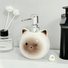 Ceramic Hand Soap Refill Bottle Bathroom Lotion Pump Bottle Cute Shower Gel Lotion Bottle Shampoo Lotion Refill Bottle