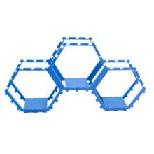 3PCS New Hexagonal Toy Showcase Stand Splicing Honeycomb Storage Rack DIY Toy Storage Tool