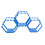 3PCS New Hexagonal Toy Showcase Stand Splicing Honeycomb Storage Rack DIY Toy Storage Tool 1