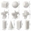 10 Peças de Modelo de Desenho de Geometria 3D, Molde de Gesso para Desenho de Sombra,  Molde de 2 Polegadas 6