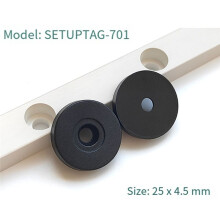 5PCS 25mm RFID Checkpoints Label Tag Guard Tour Patrol System Anti-Metal NFC 213 Chip 13.56MHz 144bytes White