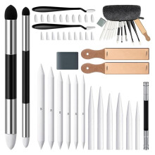 40 Pcs Sketch Drawing Tools Blending Stump Set Accessories with Sandpaper Pencil Sharpener Pencil Extension Tool Erasers