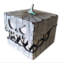Halloween Pumpkin Lantern Box Treasure Chest Figurine Box for Party Decor Trick or Festive Ornament