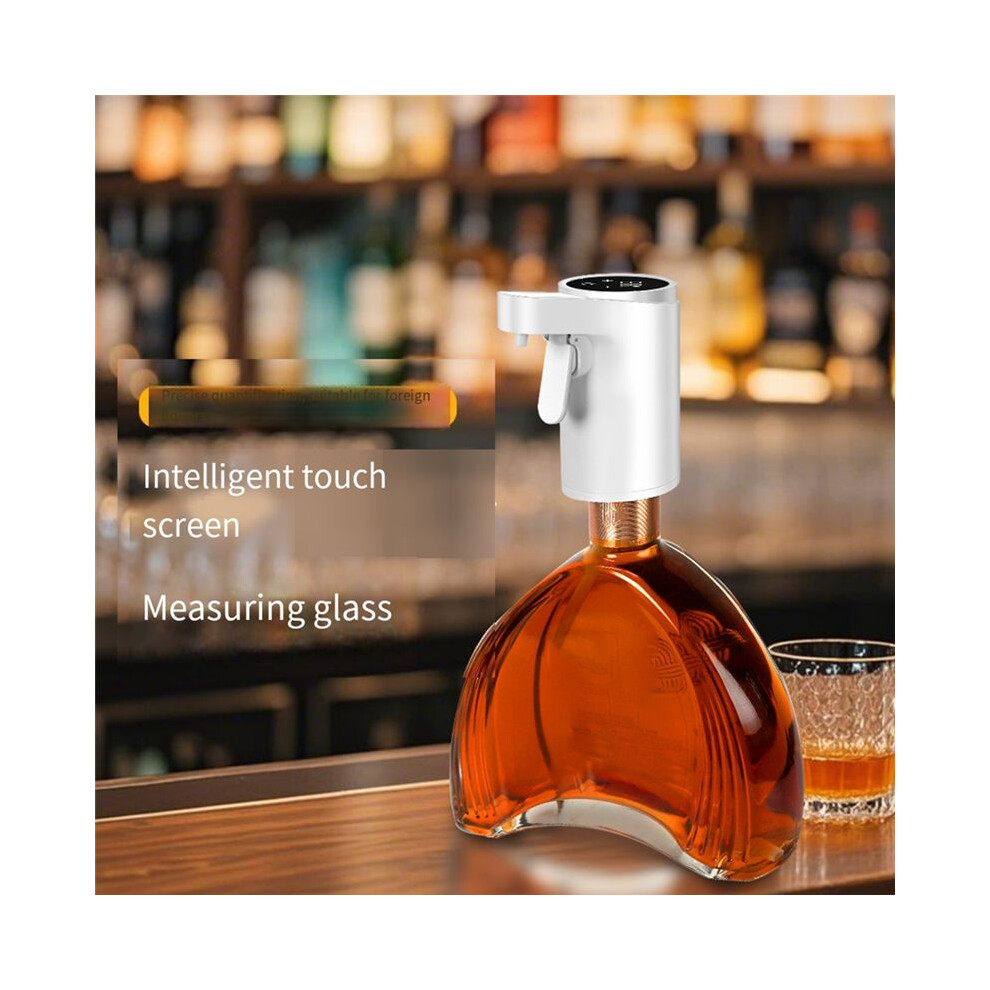 Electric Bottle Pump Dispenser Touchless Automatic Beverage Pourer for Whisky, Alcoholic Drinks &More,USB Rechargeable B