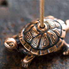 Porta Bastoncini In Metallo A Forma di Tartaruga, Porta Bastoncini In Legno di Sandalo, Porta Bastoncini Divertenti per Animali, Decorazione per