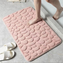 2 Tapis en Velours Gaufré en Mousse à Mémoire de Forme pour Salle de Bain, Salon, Tapis Antidérapant, Tapis de Pavé, Maison