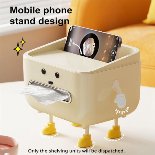 Household living room bedroom box bedside multi-function tissue box Cute desktop storage box for home 1