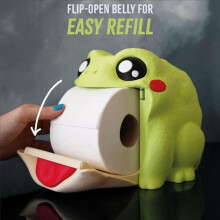 Toilet Dispenser, the Frog Towel Holder Stand, 3D Printed Resin Frog Toilet Holder Tissue Box for Bathroom